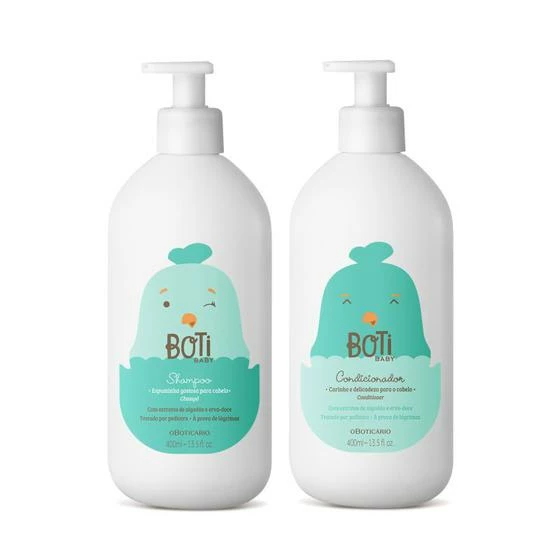 O BOTICARIO Combo Boti Baby: Shampoo 400ml + Condicionador 400ml - O Boticário