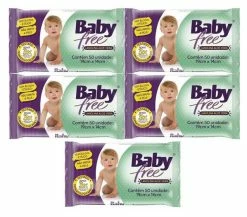 Kit Toalha Umedecida Baby Free 250 Unidades