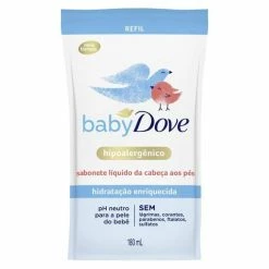 Sabonete Líquido Baby Dove Hidratação Enriquecida Refil 180ml