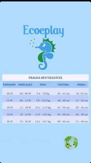 Fralda De Piscina Reutilizável Baby Shark - ECOEPLAY - Image 3