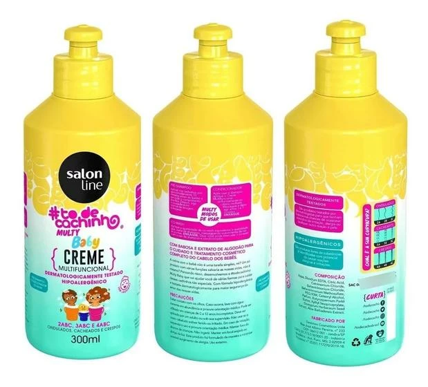 Kit Baby To De Cachinho - Shampoo, Condicionador E Creme - Salon Line - Image 5