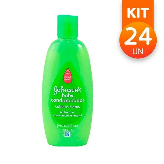 Johnson's Condicionador Johnsons Baby Cabelos Claros Com Camomila Natural 200ml (Kit Com 24)