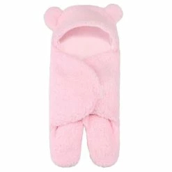Unbranded Newborn Sleeping Wrap Swaddle Baby Cotton Plush Boys Girls Cute Receiving Blanket Sleeping