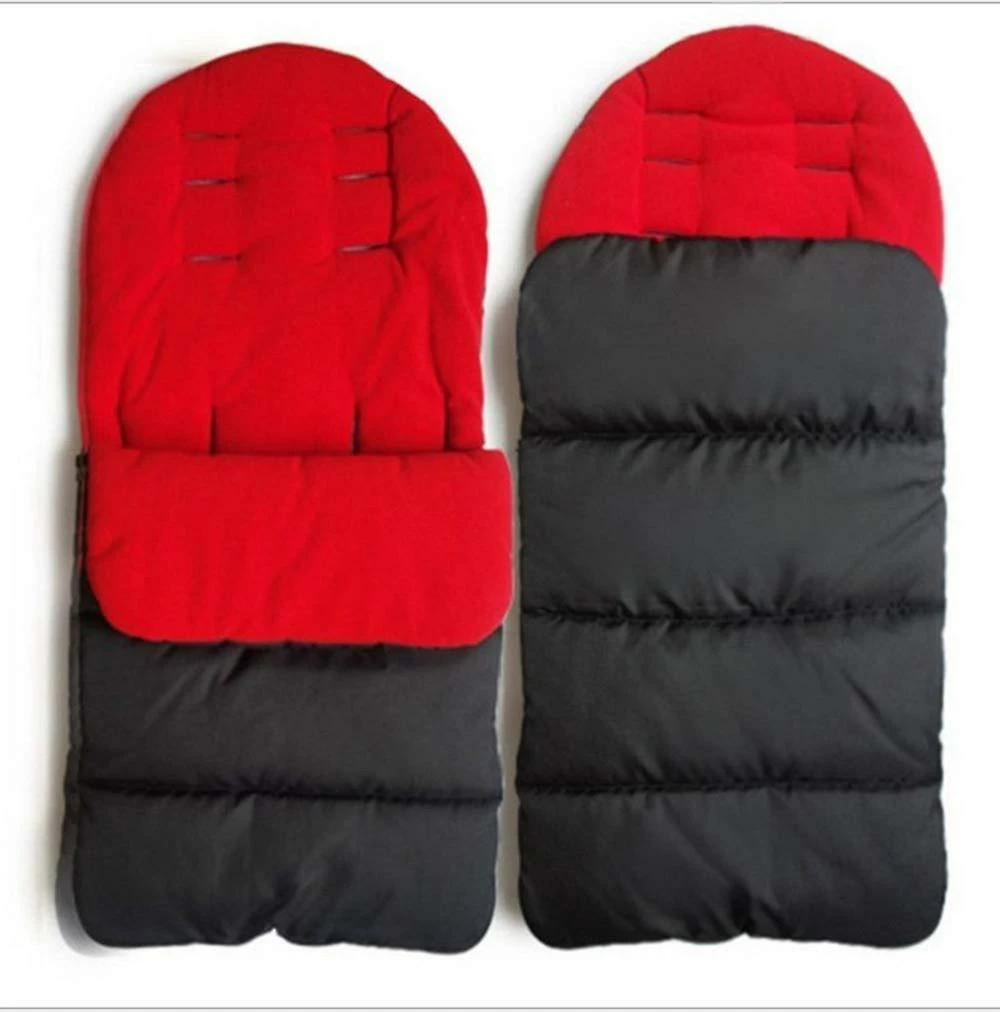 Unbranded Outdoor Universal Baby Stroller Sleeping Bag Color Cloth Bag/windproof/snowproof/coldproofred - Image 2