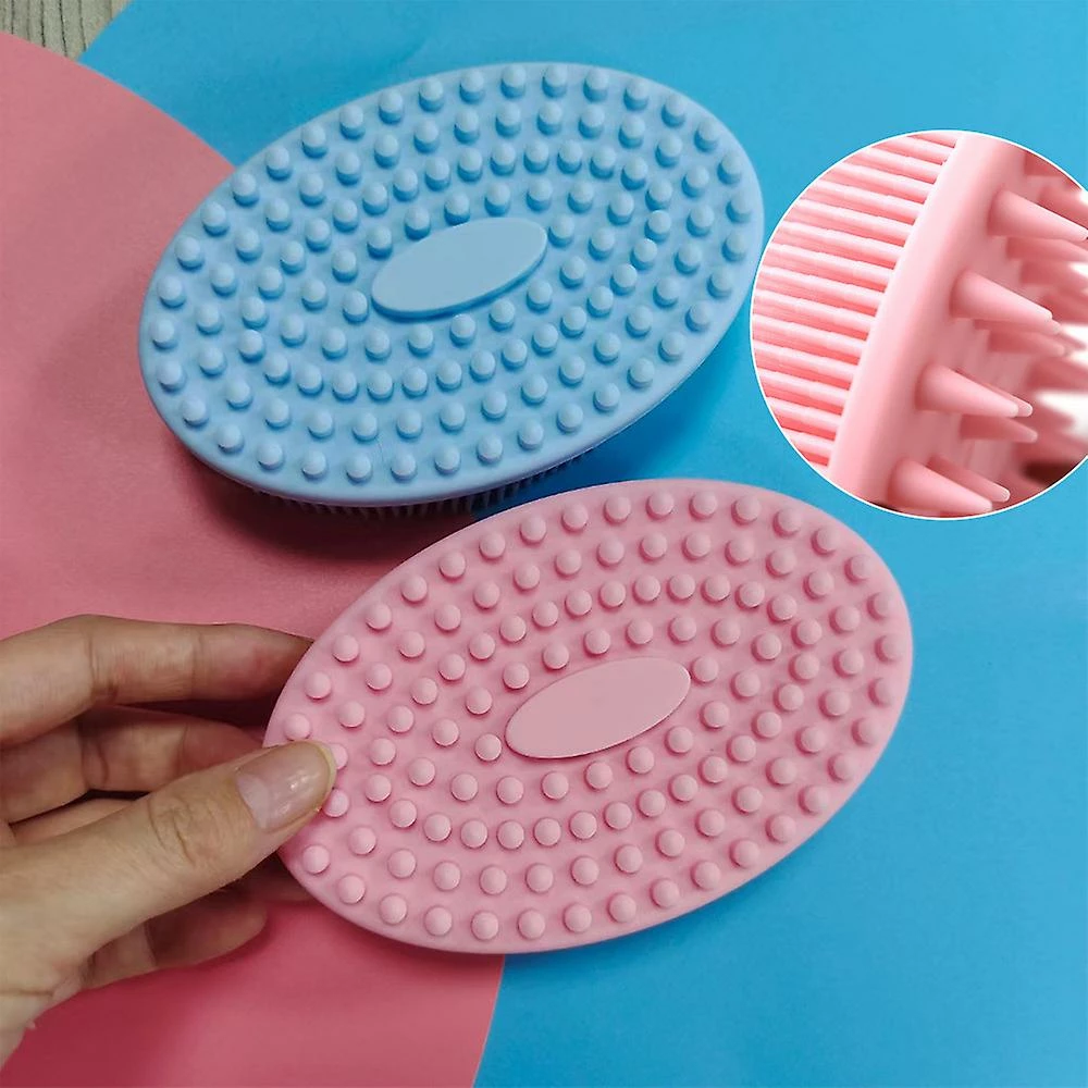Unbranded Baby Soft Silicone Escova Lavar Banho Banho Shampoo Escovas De Massagem Facial - Image 4