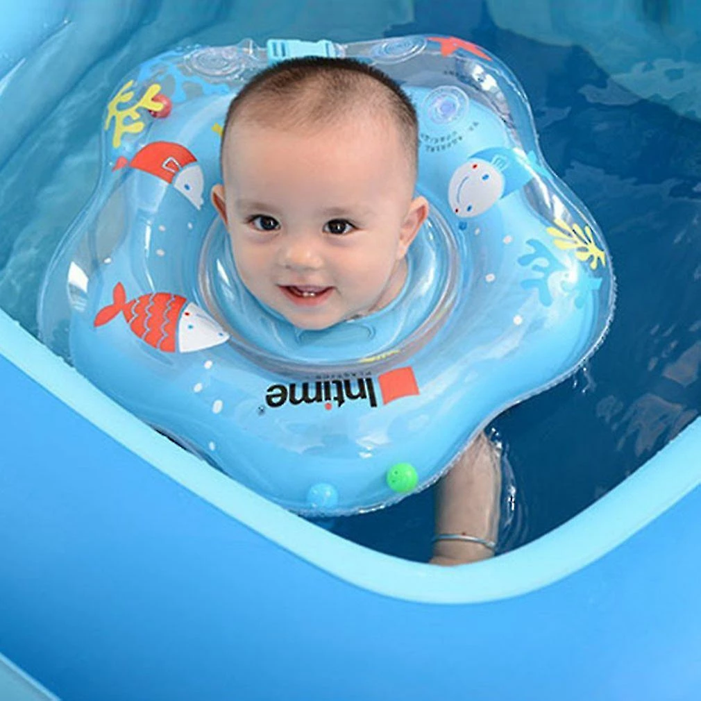 Perfet Cute Baby Float Neck Ring Safety Pvc Inflatable Swimming Bathing Neck Circle