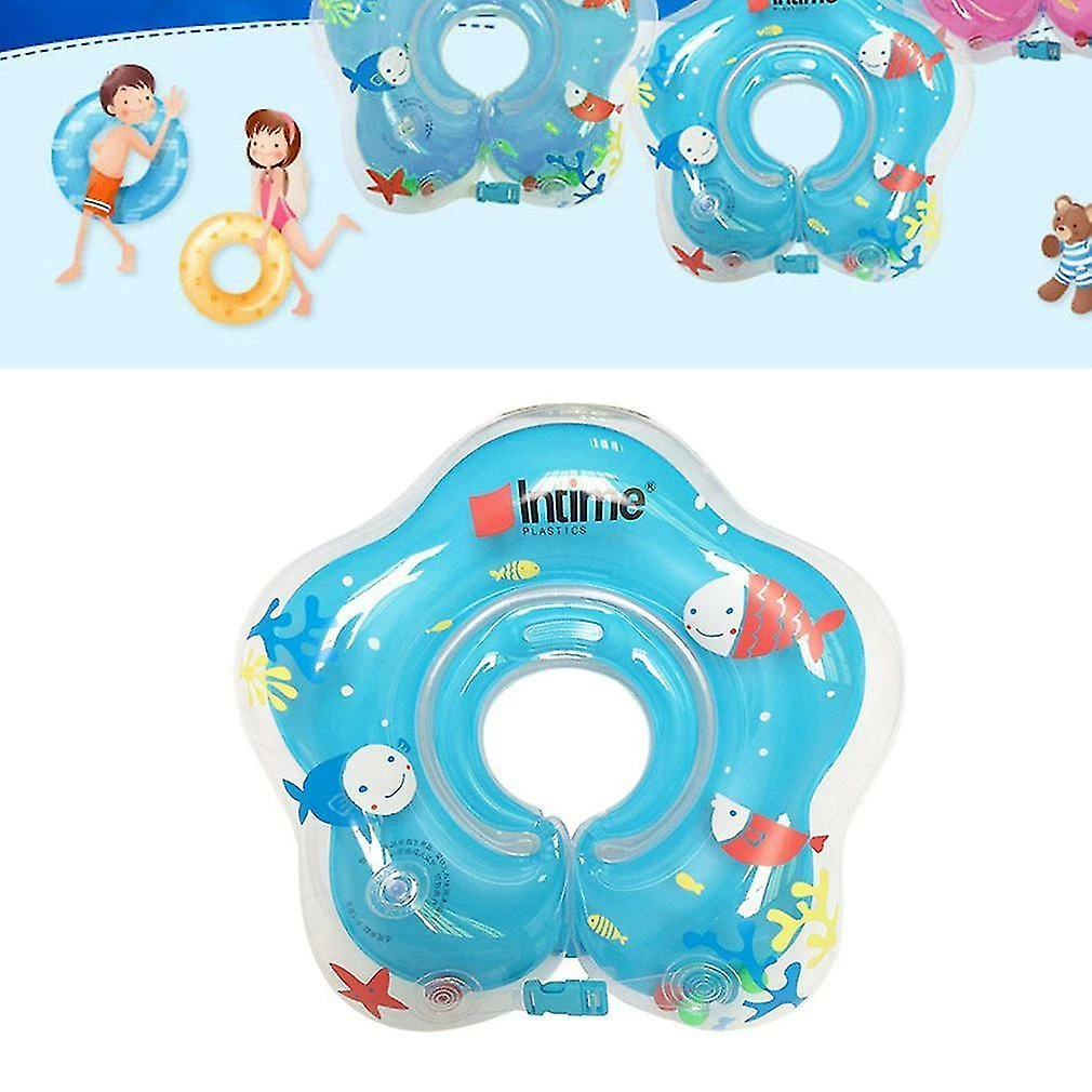 Perfet Cute Baby Float Neck Ring Safety Pvc Inflatable Swimming Bathing Neck Circle - Image 2