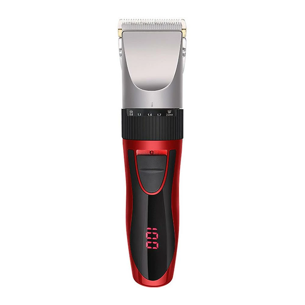 Ruili Home Adult Electric Hair Clipper Rechargeable Baby Electric Hair Clipper Red