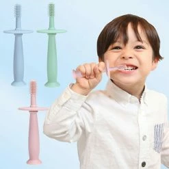 Waytogo Baby Soft Training Toothbrush Dental Oral Care Silicone Teeth Cleaning Brush