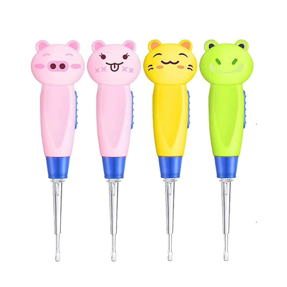Sevenprin Cartoon Led Light Earwax Cleaner Removedor Ferramenta Crianças Baby Earwax Kit De Limpeza - Image 3