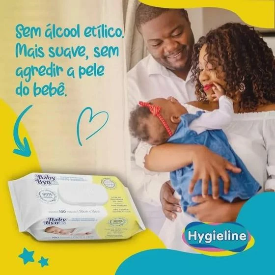 Kit Toalha Umedecida Baby Byn Premium Rn - HYGIELINE - Image 2