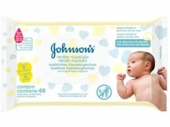 Lenços Umedecidos Johnsons Baby Recém-Nascido - Sem Fragrância 48 Unidades - Johnson'S Baby
