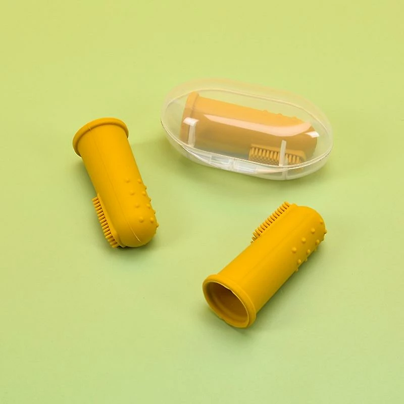 Lmell Infant Oral Care Cleaning Brush Food Grade Silicone Finger Toothbrush Baby Stuff Child