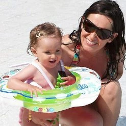 Unbranded Baby Swimming Ring Float With Double Airbag Safety Seat Inflatable Infant Swim Ring Toy Kid Pool Floatation Devices Water Sport