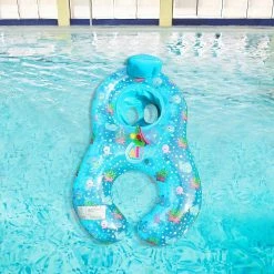 Dercass Mommy And Me Pool Float Swimming Pool Baby Rider For Kids Baby Pool
