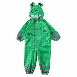 Unbranded Three-dimensional Boy Baby Child One-piece Raincoat Girl Thin Hooded K