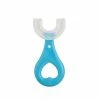 Wruas Toddler Baby Toothbrush U-shape Soft Toothbrush With Handle Silicone Oral Care