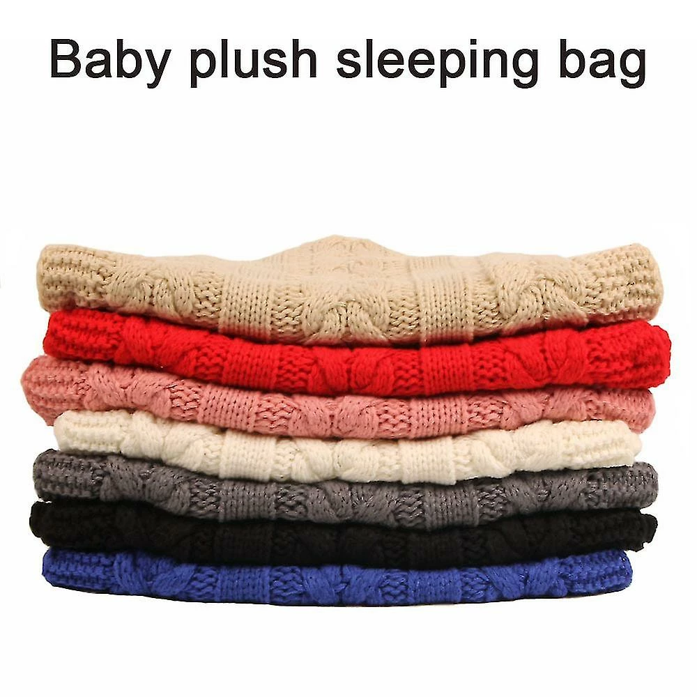 Unbranded Newborn Baby Wrap Swaddle Blanket Knit Sleeping Bag Receiving Blankets - Image 3