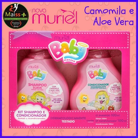 Kit Infantil Baby Muriel Menina Shampoo 100ml + Condicionador 100ml