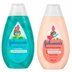 Kit Shampoo Johnson's Baby Hidratação Intensa 200ml E Condicionador Johnson's Cachos Dos Sonhos 200ml - JXJ