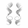 XD Baby Hair Tattoo Stickers Temporary For Women Girls Fashion Hair C