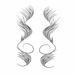 XD Baby Hair Tattoo Stickers Temporary For Women Girls Fashion Hair C