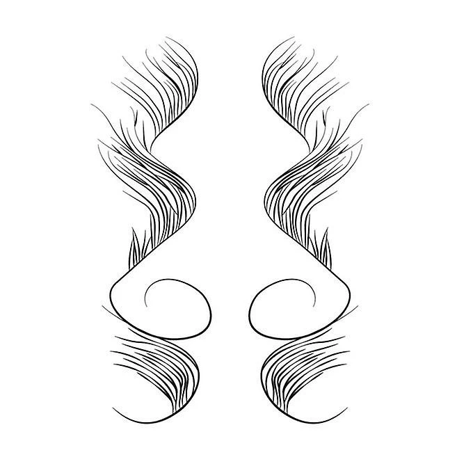 XD Baby Hair Tattoo Stickers Temporary For Women Girls Fashion Hair C - Image 2