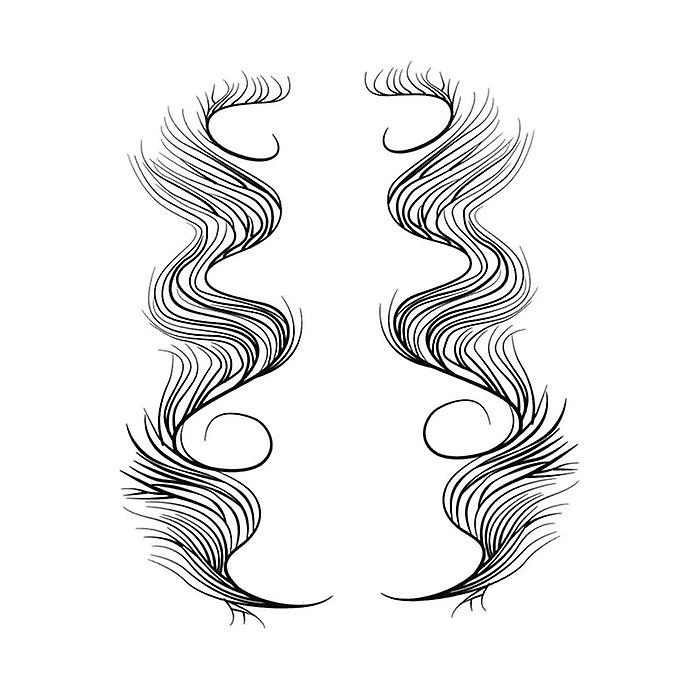 XD Temporary Baby Hair Dge Tattoo Stickers For Women Girls Hair E