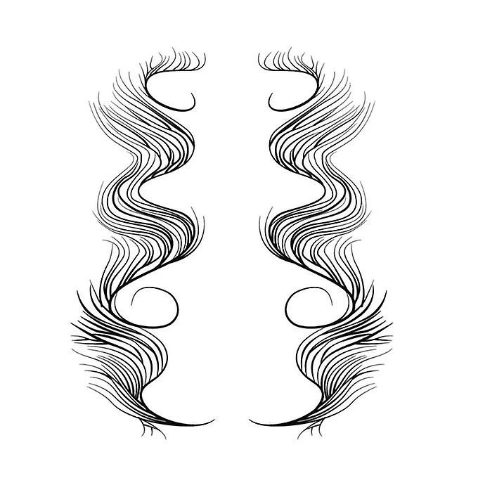 XD Temporary Baby Hair Dge Tattoo Stickers For Women Girls Hair E - Image 2