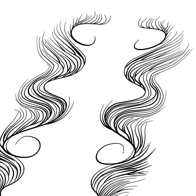 XD Temporary Baby Hair Dge Tattoo Stickers For Women Girls Hair E - Image 5