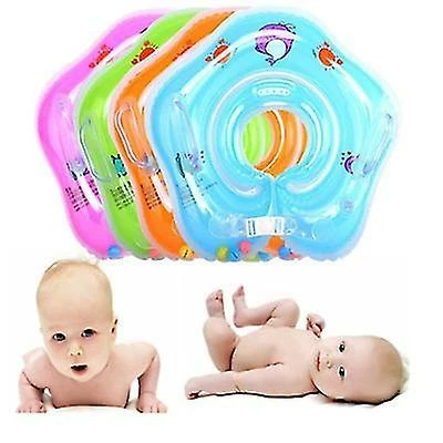 Unbranded Inflatable Swimming Ring For Newborn Baby ,baby Neck Swimming Ring(Blue) - Image 2
