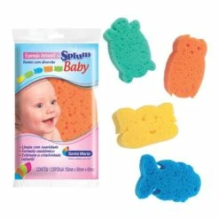 Esponja Splum Para Banho Baby Santa Maria