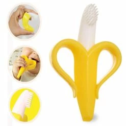 Belita Amy Banana Toothbrush And Teether, Baby Molar Teeth, Molar Jelly, Banana Toothbrushes, Fruit Molars, Yellow