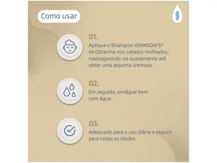 Johnson's Baby Shampoo Infantil Johnsons Baby Gold - 200ml - Image 4