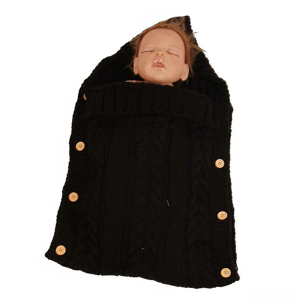 Unbranded Newborn Baby Wrap Swaddle Blanket Knit Sleeping Bag Receiving Blankets Stroller Wrap Compatible With Baby (0-12 Month) - Image 3