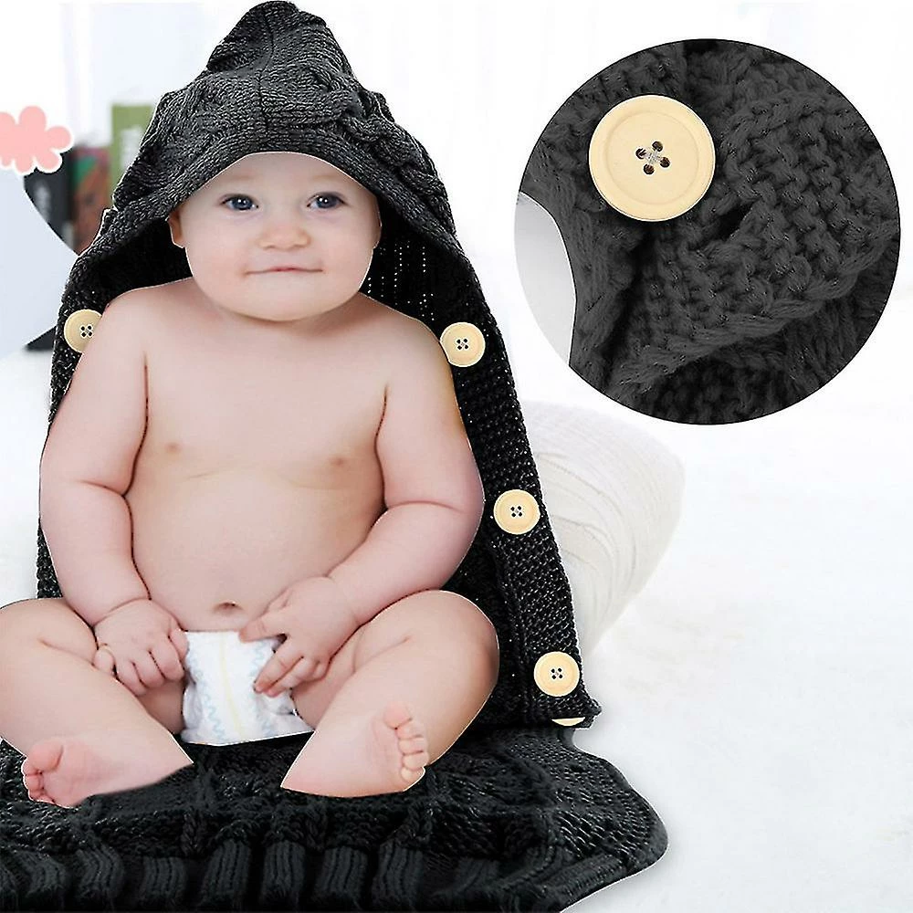 Unbranded Newborn Baby Wrap Swaddle Blanket Knit Sleeping Bag Receiving Blankets Stroller Wrap Compatible With Baby (0-12 Month) - Image 5
