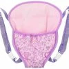 Unbranded Compatible Baby Doll Carrier Backpack Doll Accessories Front And Back Carrier With Straps For 15 Inch To 18 Inch Dolls,purple