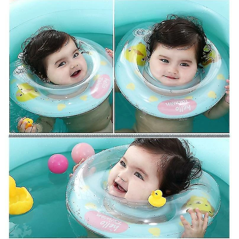 Unbranded Newborn Baby Ring Inflatable Infant Neck Float Swim Neck Ring 3 18months Inflatable Baby Swimming - Image 5