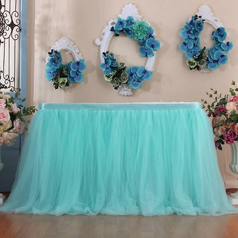 Unbranded Tutu Tulle Table Skirt Wedding Birthday Decor Party Baby Shower Tableware Xmas_a