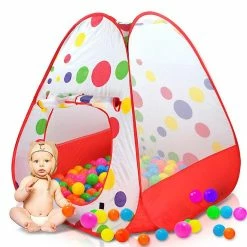 Unbranded 1 Pack, Kids Tent Collection Pop Up Theater Tent, Baby Play House, Great For Indoor And Outdoor Play, Indoor Outdoor Kids Tent ---- No Balls