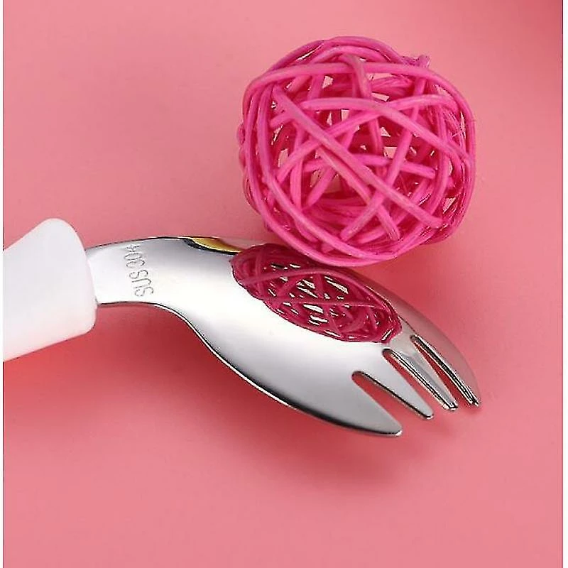 Unbranded Kids Cutlery Set, Baby Spoon Fork Baby Tableware Set Curved Handle Training Spoons Forks For Baby Kids - Image 4