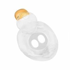Unbranded Baby Rafts Swimming Inflatable Transparent Beach Pool Bath Accessories 1pcs Clear Cute Duck Shaped Infant Underarm Ring