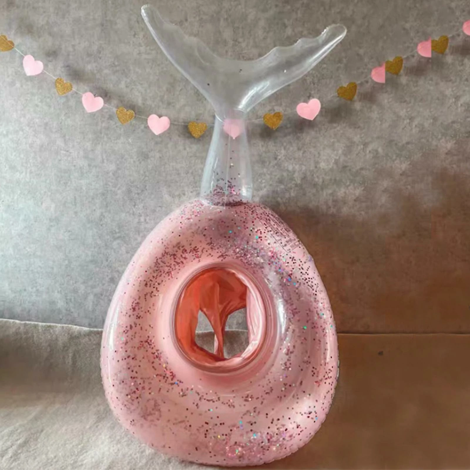 Unbranded Swim Circle Swimming Ring Children's Summer Sequined Outdoor Water Bath Toys Kids Baby Seat Inflatable Mermaid Float - Image 4