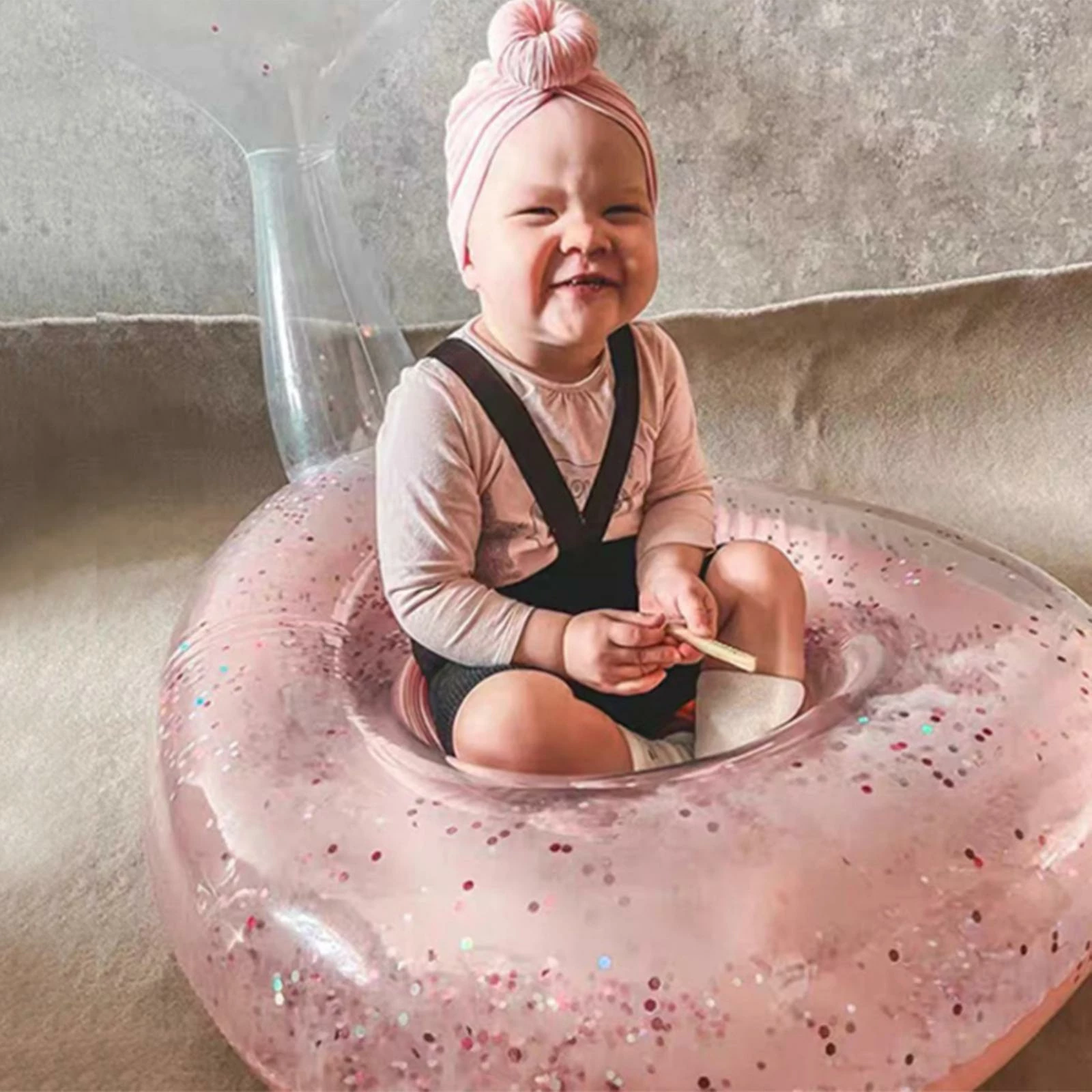 Unbranded Swim Circle Swimming Ring Children's Summer Sequined Outdoor Water Bath Toys Kids Baby Seat Inflatable Mermaid Float - Image 5