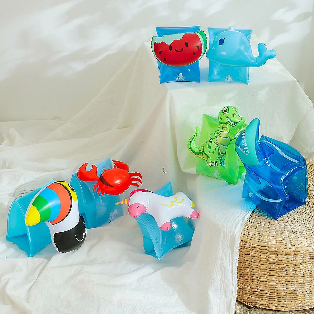 Giveuphesit 2pcs Inflatable Arm Band Swimming Aid For Children Baby Toddler - Image 5