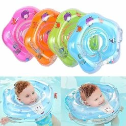 Sports Equipment Baby Swimming Ring Neck Inflatable Safety Swim Accessories