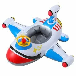 Rtopr Swim Seat Water Toy Swimming Ring Pool Steering Wheel Airplane Float Summer Inflatable Swimming Ring For Baby Toddler