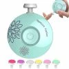 Wonderful Baby Electric Nail File Safe Clippers Com 6 Pastilhas De Moagem Trim Polish