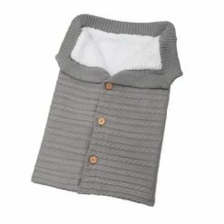 Beitong Unisex Infant Baby Blankets Soft Thick Fleece Knit ,light Gray