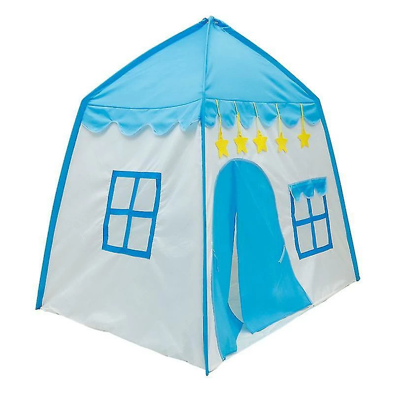 HSKMALL 130X100x130cm Blue Tents 1pc Baby Girl Boy Playhouse Kid Pretend Playhouse Play Room Toy Storage Roo